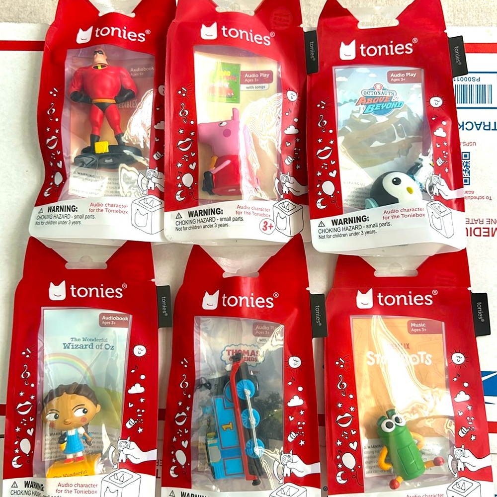 Tonies toniebox audio characters lot of 7 new peppa Thomas octonauts storybots